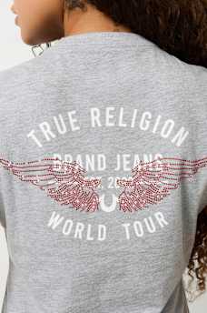 CRYSTAL RETRO WING TEE