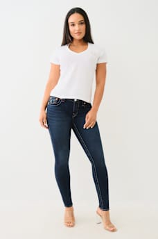 CRYSTAL HORSESHOE V NECK TEE, image 5