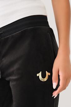 VELOUR STRAIGHT LEG SWEAT PANT, image 3