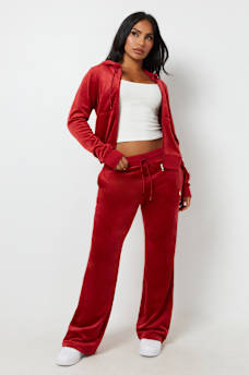 VELOUR STRAIGHT LEG SWEAT PANT, image 2