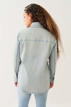 GEORGIA LONG SLEEVE DENIM SHIRT, image 6