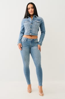 JESSIE CROP TRUCKER JACKET, image 2