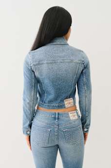 JESSIE CROP TRUCKER JACKET, image 4