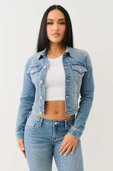 JESSIE CROP TRUCKER JACKET, image 5