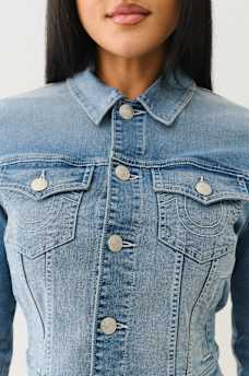 JESSIE CROP TRUCKER JACKET, image 7