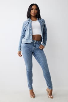 JESSIE TRUCKER DENIM JACKET, image 2