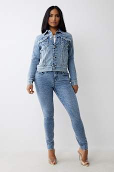 JESSIE TRUCKER DENIM JACKET, image 4