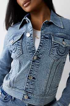 JESSIE TRUCKER DENIM JACKET, image 5