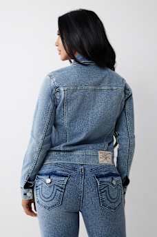 JESSIE TRUCKER DENIM JACKET, image 6