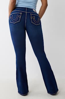 BECCA MID RISE LUREX BOOTCUT JEAN, image 3