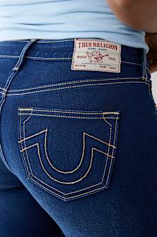 BECCA MID RISE LUREX BOOTCUT JEAN, image 4