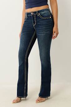 BECCA MID RISE BIG T BOOTCUT JEAN, image 4