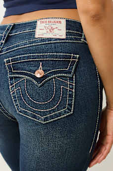 BECCA MID RISE BIG T BOOTCUT JEAN, image 1