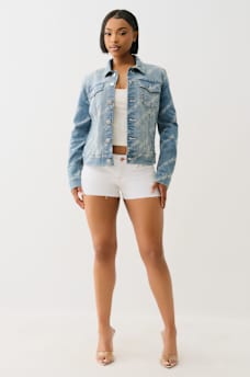 ALLOVER LOGO TRUCKER JACKET, image 2