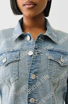 ALLOVER LOGO TRUCKER JACKET, image 4