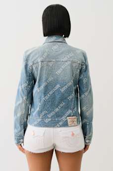 ALLOVER LOGO TRUCKER JACKET, image 5