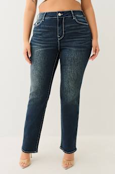 JEANS RECTOS BILLIE TALLA PLUS DE TIRO ALTO CON SOLAPAS
