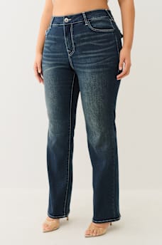 JEANS RECTOS BILLIE TALLA PLUS DE TIRO ALTO CON SOLAPAS