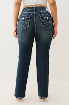 JEANS RECTOS BILLIE TALLA PLUS DE TIRO ALTO CON SOLAPAS