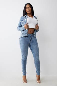 JENNIE MID RISE CURVY SKINNY JEAN, image 2