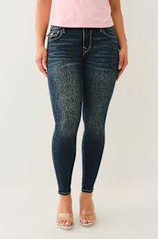 JENNIE MID RISE FLAP CURVY SKINNY JEAN, image 3