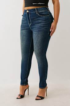 PLUS JENNIE MID RISE FLAP CURVY SKINNY JEAN, image 3