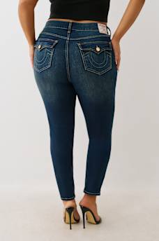 PLUS JENNIE MID RISE FLAP CURVY SKINNY JEAN, image 4