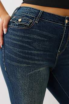 PLUS JENNIE MID RISE FLAP CURVY SKINNY JEAN, image 6
