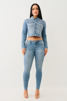 JENNIE MID RISE CURVY SKINNY JEAN, image 2