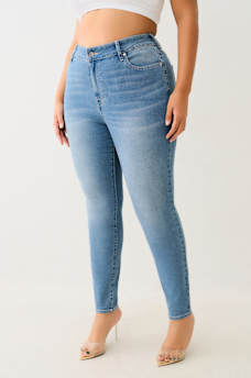 PLUS JENNIE MID RISE CURVY SKINNY JEAN, image 2