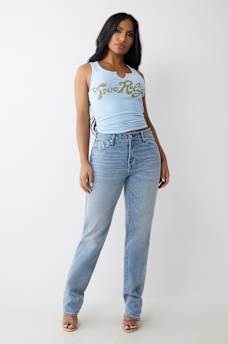 SARAH HIGH RISE STRAIGHT JEAN, image 2