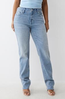 SARAH HIGH RISE STRAIGHT JEAN, image 1