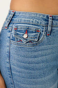 JOEY MID RISE FLAP FLARE JEAN, image 6