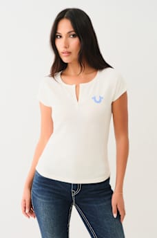 HORSESHOE LOGO RAGLAN TEE, image 1