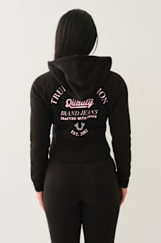 SHRUNKEN STAR RIBBED ZIP HOODIE, image 5