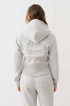 SHRUNKEN STAR RIBBED ZIP HOODIE, image 6