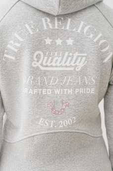 SHRUNKEN STAR RIBBED ZIP HOODIE, image 1