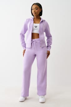CRYSTAL HORSESHOE STRAIGHT LEG SWEAT PANT, image 2