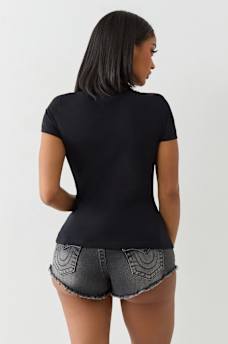 ALLOVER CRYSTAL HORSESHOE TEE, image 5