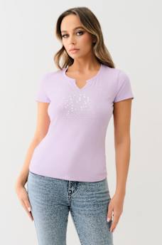 ALLOVER CRYSTAL HORSESHOE TEE, image 2