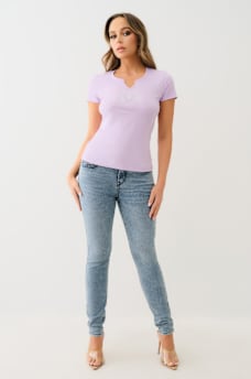 ALLOVER CRYSTAL HORSESHOE TEE, image 3