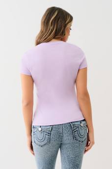 ALLOVER CRYSTAL HORSESHOE TEE, image 5