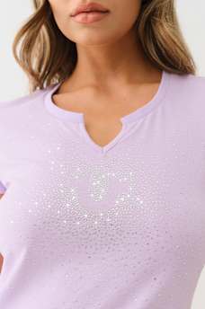 ALLOVER CRYSTAL HORSESHOE TEE, image 1