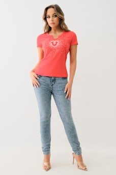 ALLOVER CRYSTAL HORSESHOE TEE, image 3