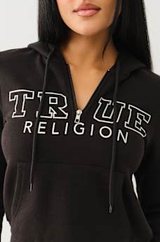IRIDESCENT QUARTER ZIP HOODIE, image 5