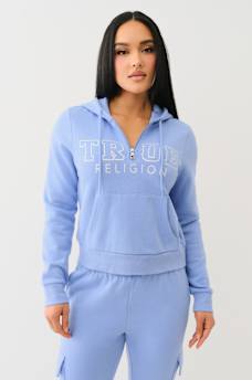 IRIDESCENT QUARTER ZIP HOODIE, image 2