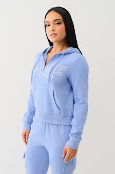 IRIDESCENT QUARTER ZIP HOODIE, image 4