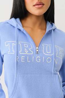 IRIDESCENT QUARTER ZIP HOODIE, image 6