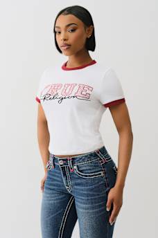 CRYSTAL RINGER BABY TEE, image 3
