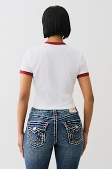 CRYSTAL RINGER BABY TEE, image 5